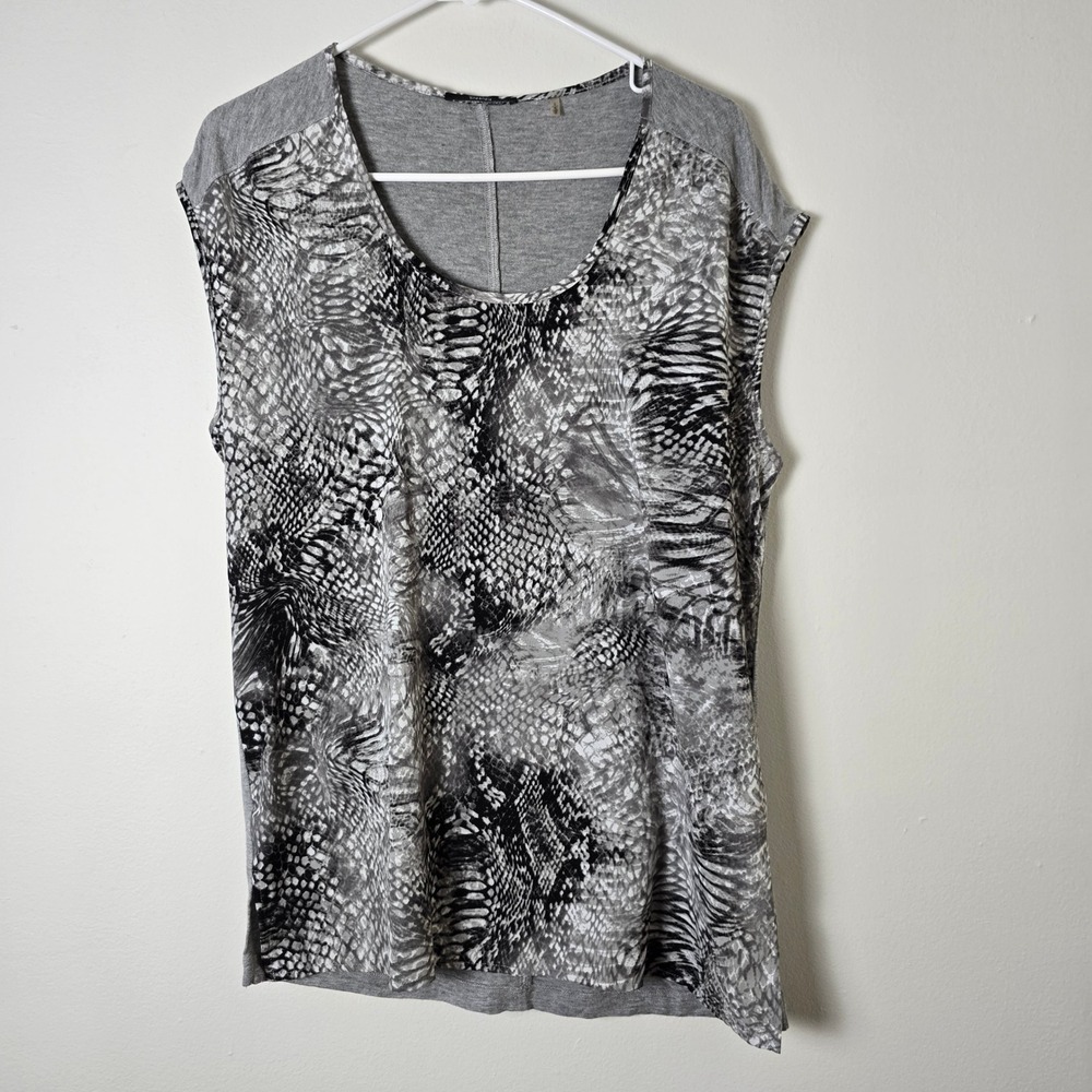 Tahari Sleeveless Top Womens Small Gray Shirt - Picture 8 of 8